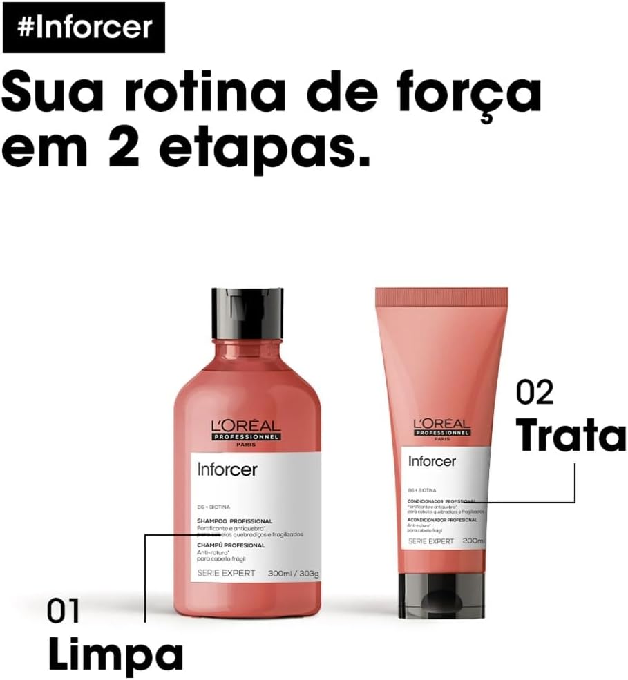 Kit Shampoo e Condicionador Loreal Professionnel Inforcer Pequeno