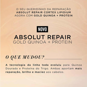 Kit Shampoo e Condicionador Loreal Professionnel Absolut Repair Gold Quinoa + Protein Pequeno