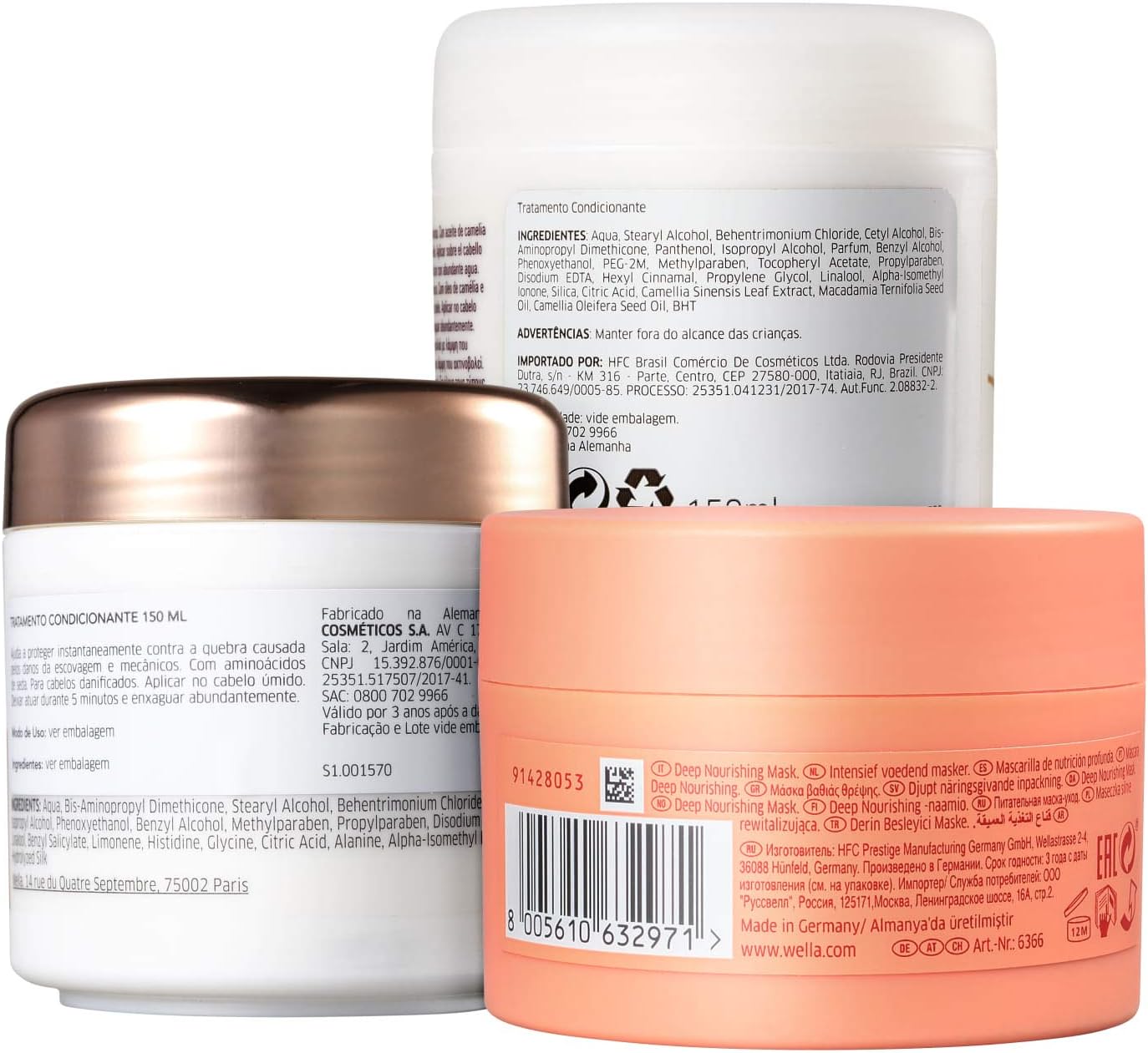 Kit Wella Cronograma Capilar Fios Perfeitos (3 Produtos) BLZ