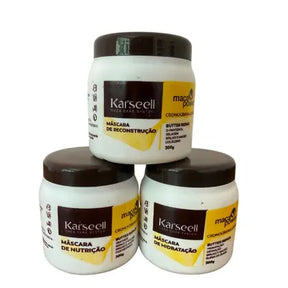 Kit Karseell Super Completo Shampoo Condicionador Oleo Mascara Cronograma Capilar - Karssel